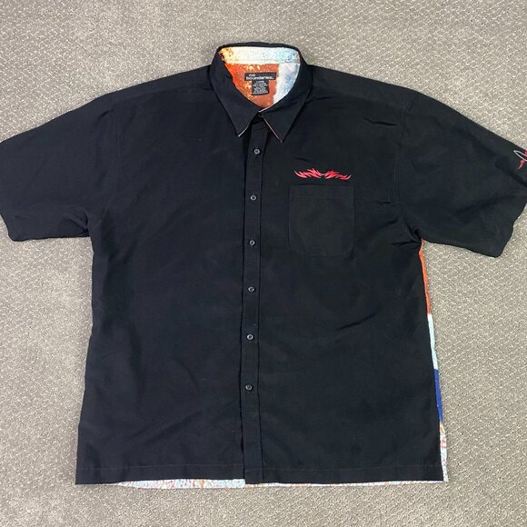 Vintage No Boundaries Shirt Men's XL Button Up Down Surf Surfing Skate 90s Y2K - Picture 2 of 8